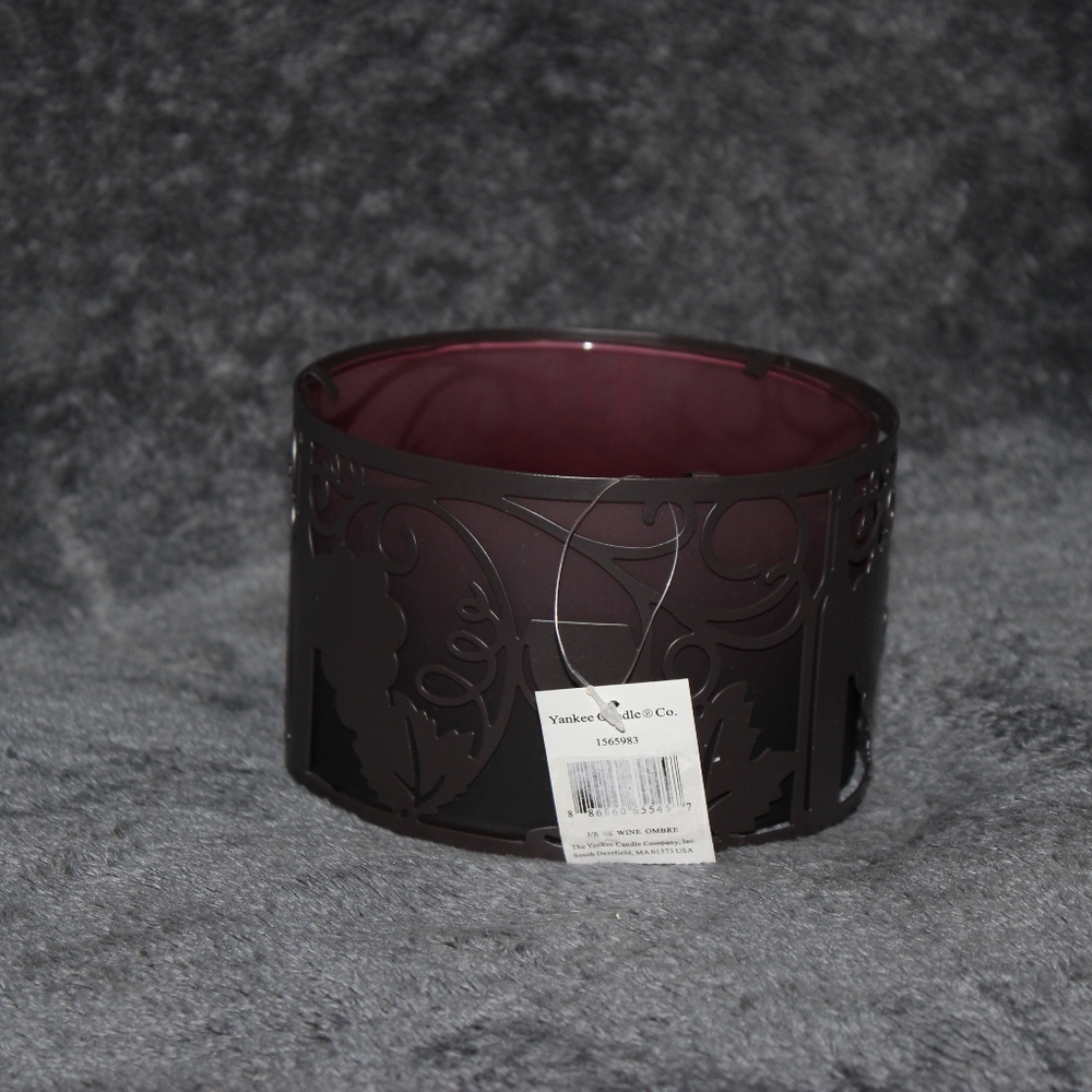 Yankee Candle Wine Ombre Candle Shade/3-Wick Holder